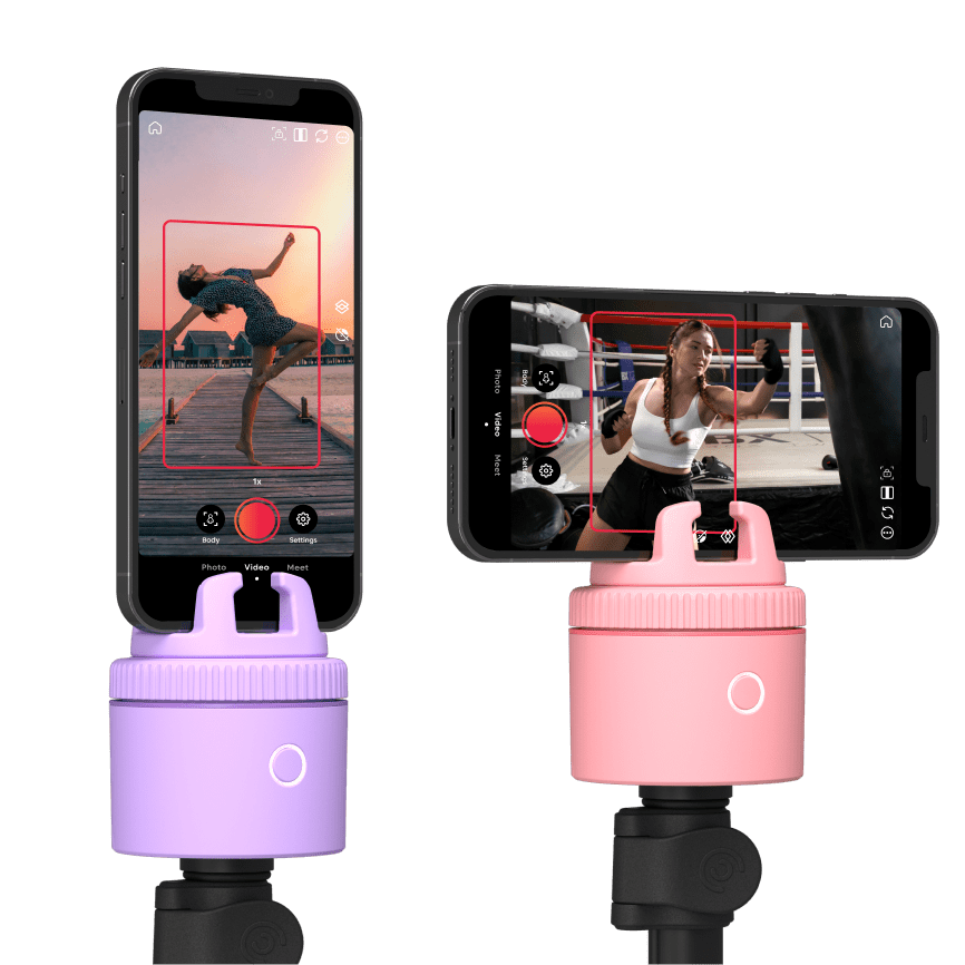 pivo pod SilverスマホをAI搭載の自動追尾でハンズフリーに動画 pivo pod SilverスマホをAI搭載の自動追尾でハンズフリーに動画